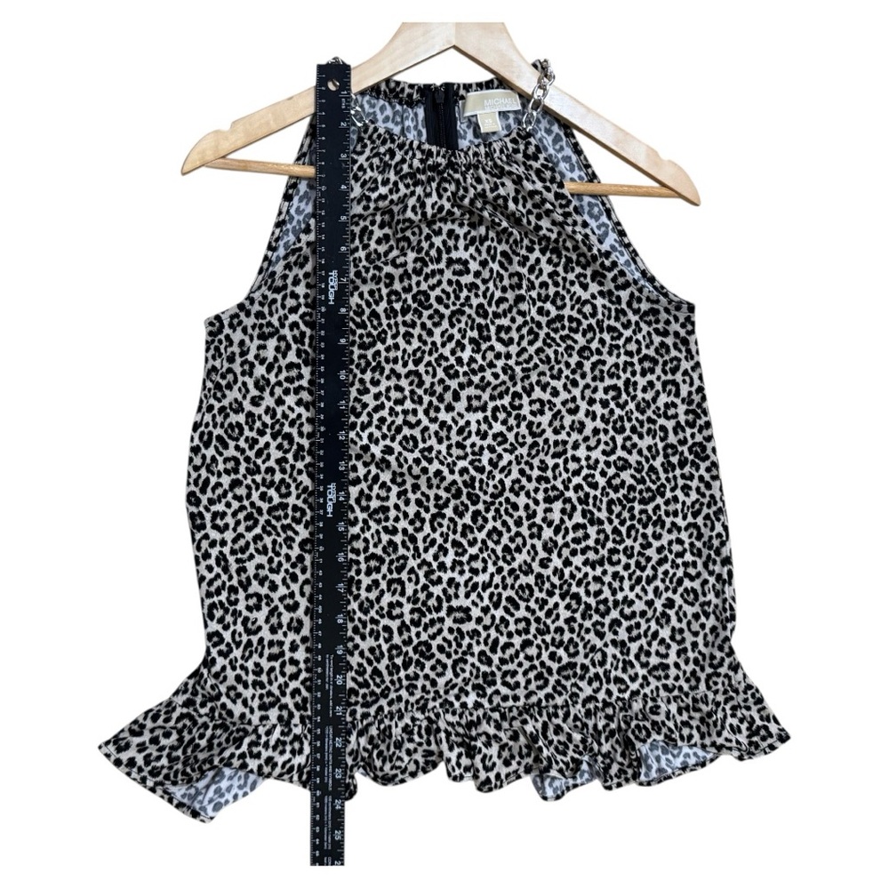 MICHAEL Michael Kors Leopard Print Halter Top XXS - Picture 3 of 6